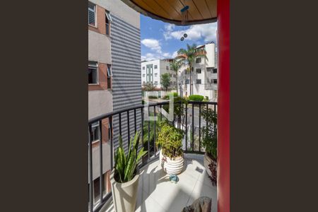 Varanda da sala  de apartamento à venda com 3 quartos, 95m² em Castelo, Belo Horizonte