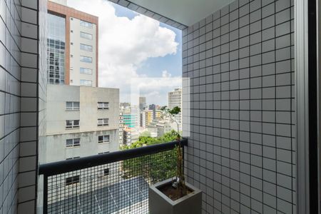 Varanda da Sala de apartamento à venda com 3 quartos, 95m² em Lourdes, Belo Horizonte