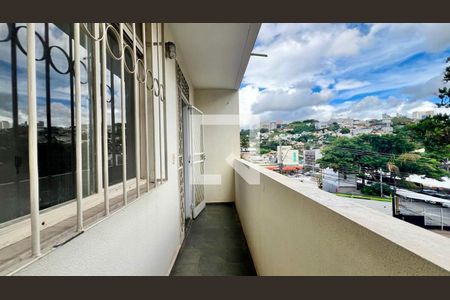 Varanda da Sala de apartamento à venda com 3 quartos, 60m² em Estoril, Belo Horizonte