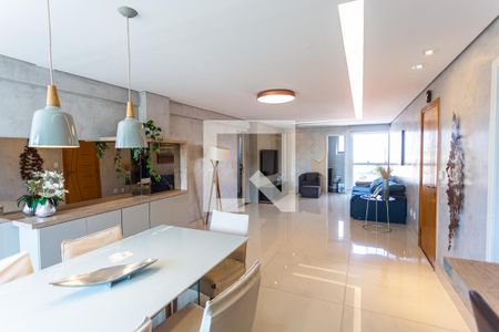 Sala de apartamento à venda com 4 quartos, 127m² em Fernão Dias, Belo Horizonte