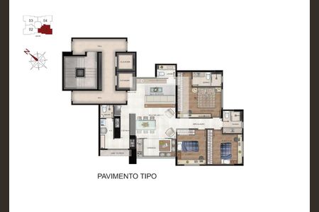 Apartamento à venda com 3 quartos, 107m² em Ouro Preto, Belo Horizonte