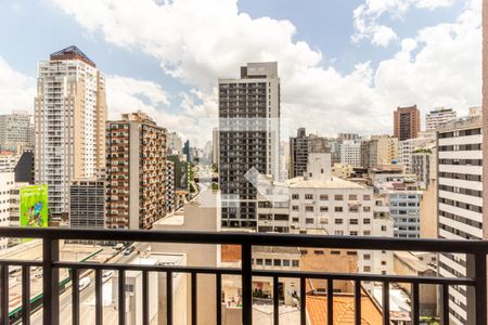 Varanda - Vista de apartamento para alugar com 1 quarto, 25m² em Vila Buarque, São Paulo