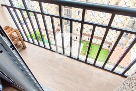 Varanda da Sala de apartamento para alugar com 2 quartos, 48m² em Parque Erasmo Assunção, Santo André