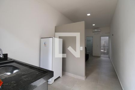 Cozinha de apartamento para alugar com 1 quarto, 24m² em Cidade Universitária, Campinas
