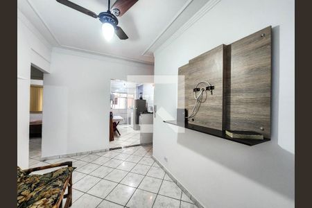 Detalhe Sala de apartamento para alugar com 1 quarto, 73m² em Aparecida, Santos