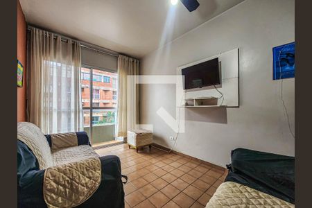 Sala de apartamento para alugar com 2 quartos, 91m² em Barra Funda, Guarujá