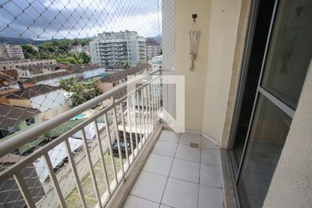 Varanda da Sala de apartamento para alugar com 2 quartos, 55m² em Taquara, Rio de Janeiro