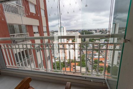 Varanda da sala  de apartamento à venda com 2 quartos, 51m² em Centro, Diadema