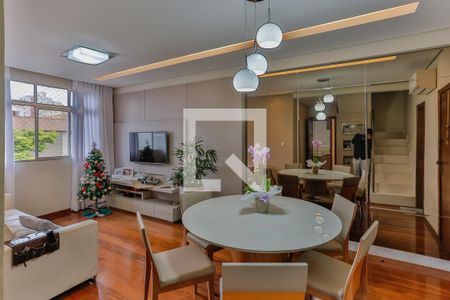 Sala de apartamento à venda com 3 quartos, 190m² em Cidade Nova, Belo Horizonte