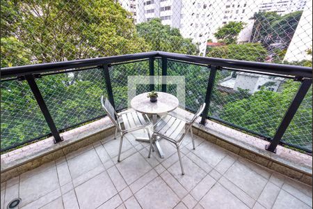 Varanda da Sala de apartamento à venda com 1 quarto, 60m² em Vila Mariana, São Paulo