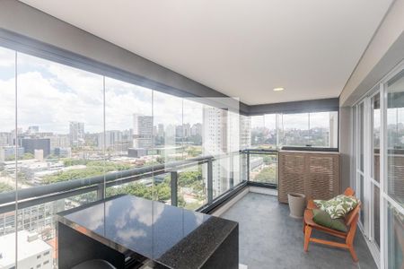 Varanda da Sala de apartamento à venda com 2 quartos, 72m² em Chácara Santo Antônio (zona Sul), São Paulo