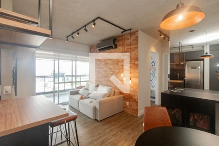 Sala de apartamento à venda com 2 quartos, 72m² em Chácara Santo Antônio (zona Sul), São Paulo