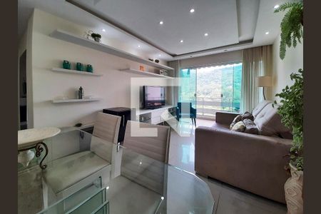 Sala de apartamento à venda com 2 quartos, 62m² em Itanhangá, Rio de Janeiro