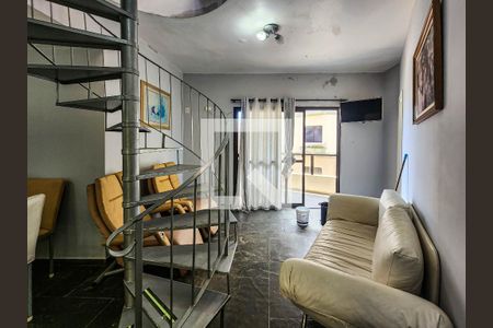 Sala de apartamento para alugar com 3 quartos, 260m² em Mar E Céu, Guarujá