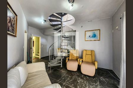 Sala de apartamento para alugar com 3 quartos, 260m² em Mar E Céu, Guarujá