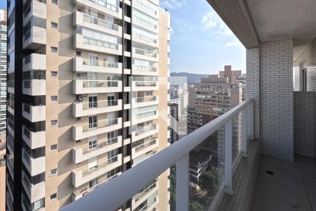 Varanda da Sala de apartamento para alugar com 4 quartos, 135m² em Pompéia, Santos
