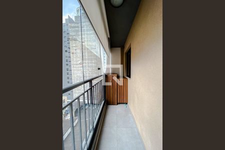 Varanda da Sala/Quarto de apartamento para alugar com 1 quarto, 42m² em Liberdade, São Paulo