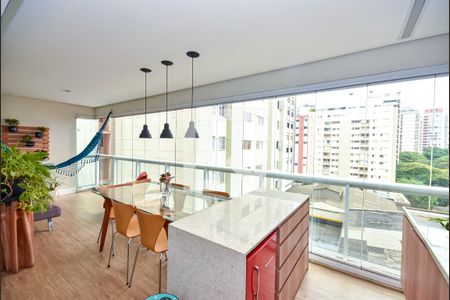 Varanda da Sala Gourmet de apartamento à venda com 3 quartos, 140m² em Sumaré, São Paulo