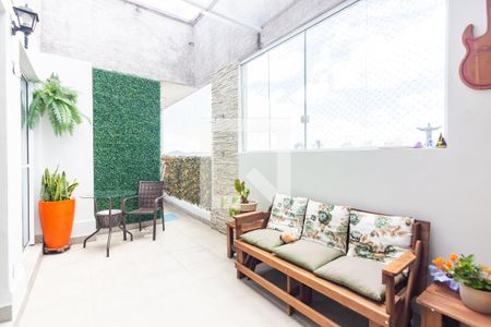 Varanda gourmet de apartamento à venda com 3 quartos, 80m² em Vila Osasco, Osasco