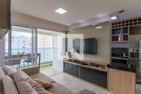 Sala de apartamento para alugar com 2 quartos, 67m² em Cidade Monções, São Paulo