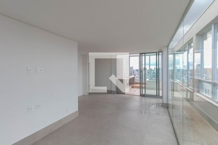 Sala de apartamento à venda com 2 quartos, 116m² em Lourdes, Belo Horizonte