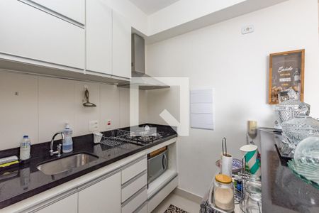 Cozinha de apartamento à venda com 2 quartos, 64m² em Vila da Serra, Nova Lima