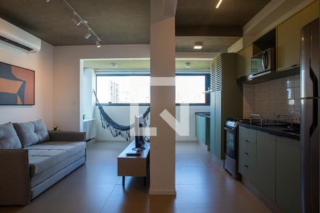Sala/Cozinha de apartamento à venda com 2 quartos, 57m² em Consolação, São Paulo