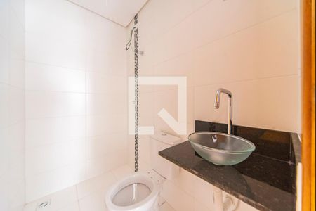 Banheiro do Quarto 1 de apartamento para alugar com 2 quartos, 47m² em Vila Homero Thon, Santo André