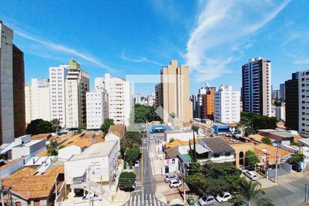 Vista da Varanda  de apartamento à venda com 1 quarto, 55m² em Cambuí, Campinas