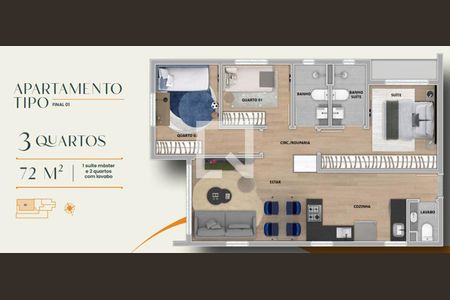 Apartamento à venda com 3 quartos, 72m² em Buritis, Belo Horizonte