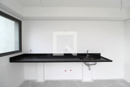 Sala/Cozinha de apartamento para alugar com 1 quarto, 60m² em Indianópolis, São Paulo