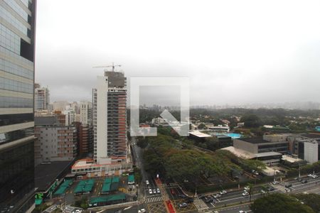 Vista da Sala de apartamento para alugar com 1 quarto, 60m² em Indianópolis, São Paulo