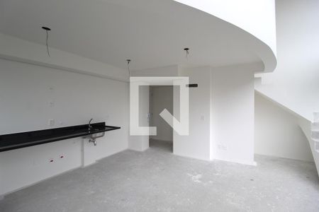 Sala/Cozinha de apartamento para alugar com 1 quarto, 60m² em Indianópolis, São Paulo