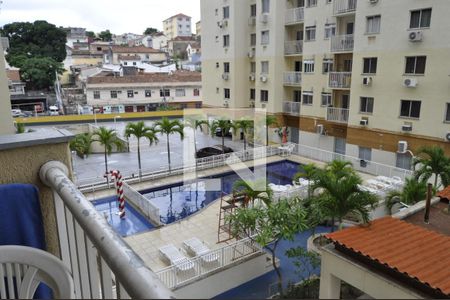 Sacada / Sala de apartamento à venda com 2 quartos, 52m² em Todos Os Santos, Rio de Janeiro
