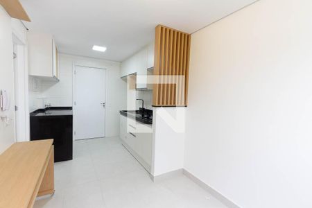 Sala/cozinha  de apartamento para alugar com 1 quarto, 27m² em Barra Funda, São Paulo