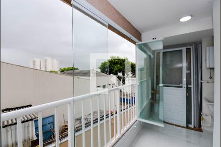 Varanda da Sala de apartamento à venda com 2 quartos, 55m² em Vila São João, Guarulhos