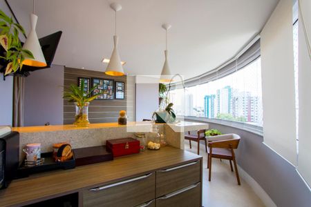 Varanda gourmet de apartamento à venda com 3 quartos, 126m² em Vila Floresta, Santo André