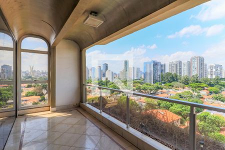 Varanda da Sala de apartamento à venda com 4 quartos, 364m² em Vila Cordeiro, São Paulo