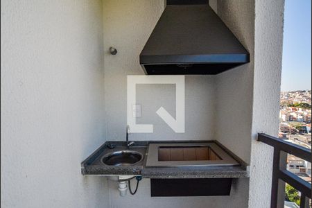 Varanda da Sala de apartamento à venda com 2 quartos, 54m² em Vila Metalúrgica, Santo André