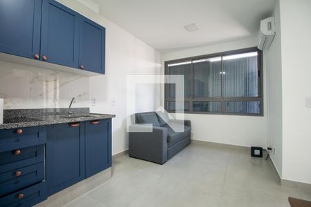 Sala de apartamento para alugar com 1 quarto, 40m² em Santo Amaro, São Paulo