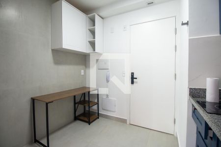 Cozinha de apartamento para alugar com 1 quarto, 40m² em Santo Amaro, São Paulo