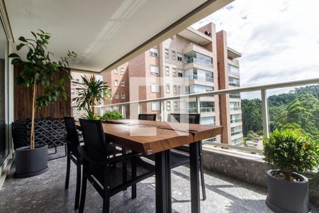 Varanda gourmet de apartamento à venda com 3 quartos, 172m² em Centro Empresarial Tamboré, Santana de Parnaíba