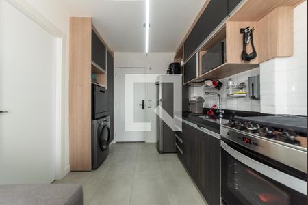 Sala - Cozinha Integrada de apartamento para alugar com 1 quarto, 28m² em Vila Guarani (z Sul), São Paulo