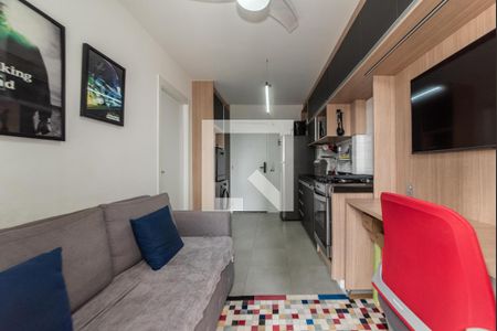 Sala - Cozinha Integrada de apartamento para alugar com 1 quarto, 28m² em Vila Guarani (z Sul), São Paulo