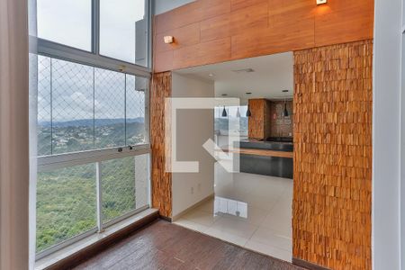 Varanda de apartamento à venda com 3 quartos, 220m² em Vila Castela, Nova Lima