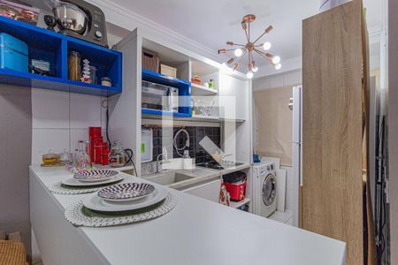 Cozinha e área de serviço de apartamento à venda com 1 quarto, 32m² em Santa Maria, Osasco