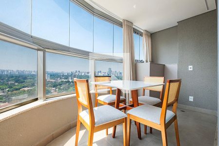 Sala/Cozinha - Varanda de apartamento para alugar com 1 quarto, 39m² em Pinheiros, São Paulo