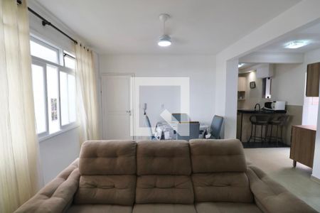 Sala de apartamento para alugar com 2 quartos, 90m² em Barra Funda, Guarujá