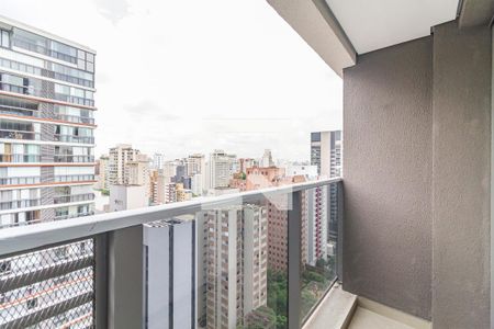 Varanda de kitnet/studio para alugar com 1 quarto, 24m² em Jardim Paulista, São Paulo