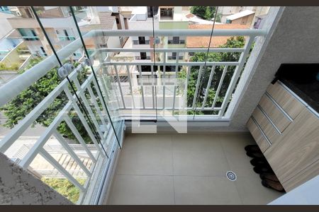 Varanda de apartamento à venda com 2 quartos, 50m² em Vila Pires, Santo André